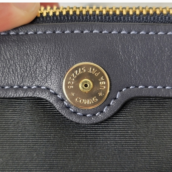 Coach Signature Leather Embossed Purse Bag 3in1 Covertable Designer Satchel - Picture 9 of 12